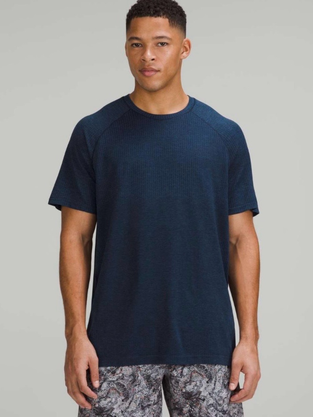 Lululemon metal vent tech short sleeve shirt blue men's XXL